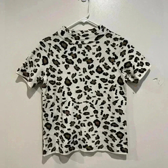 Anthropologie Field Flower Leopard Blouse NEW - Picture 2 of 6